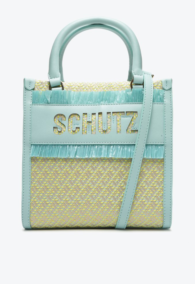 Bolsa Shopping Logo Schutz Azul
