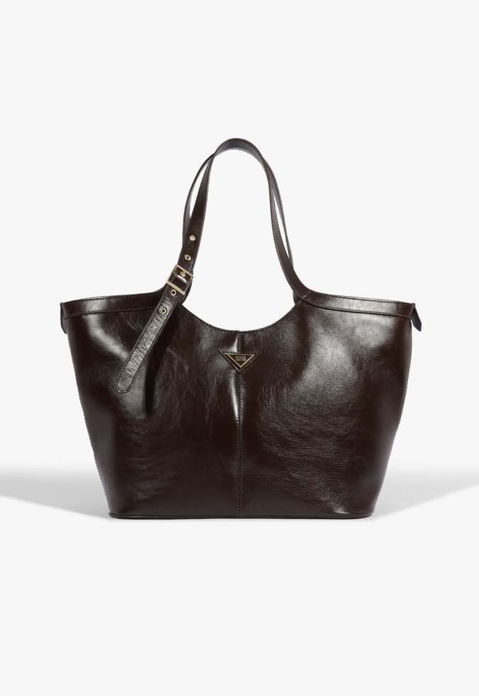 Vista 3 Bolsa Shopping Yani Grande Couro Schutz Schutz BR Preto Schutz BR Preto