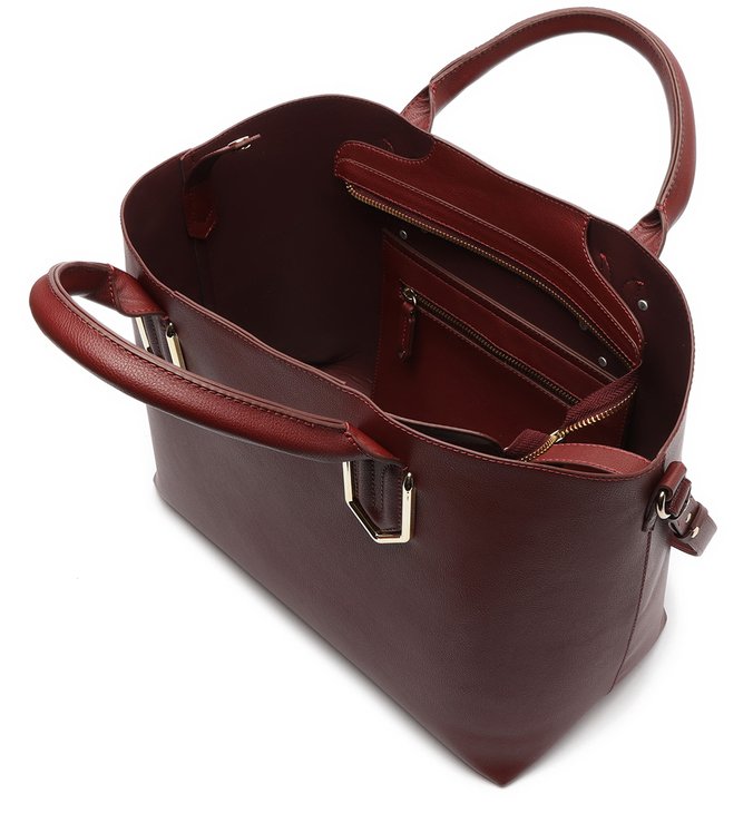 Bolsa Tote Grande Marcele Vermelha Vinho Bolsa Tote Grande Marcele Vermelha Vinho