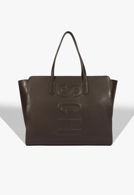 Bolsa Shopping Tassy Marrom Escuro