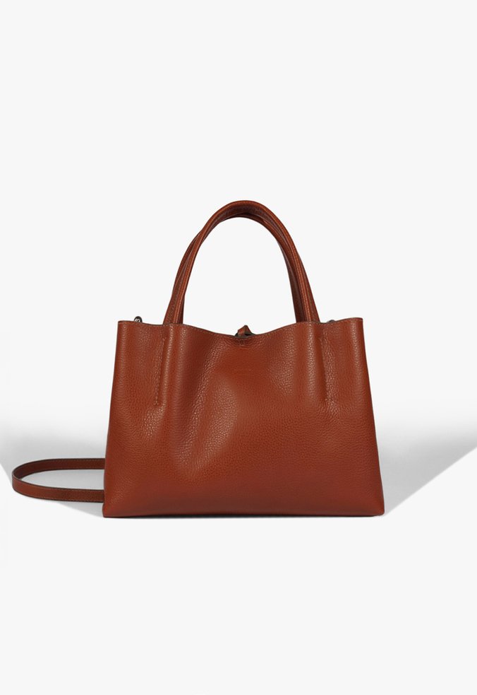 Bolsa Tote Tiracolo Liah Couro Marrom