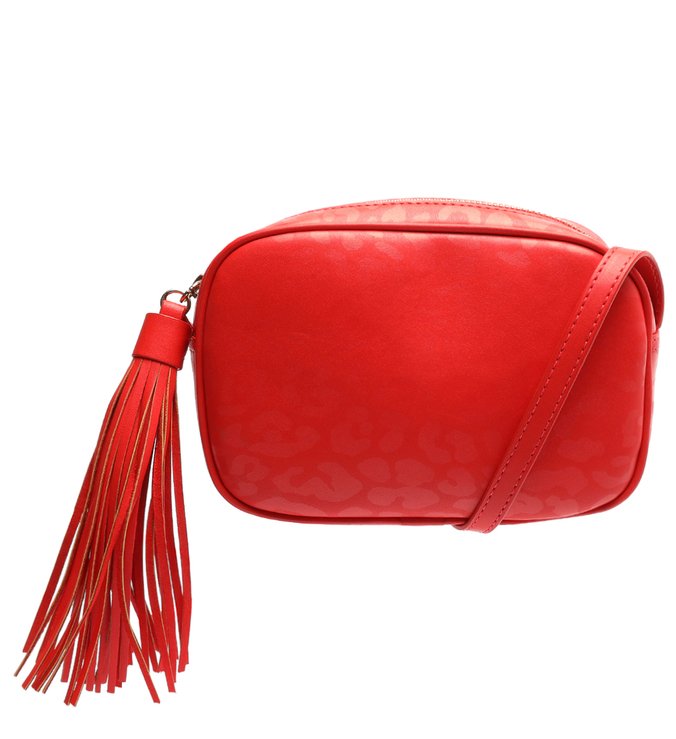 Bolsa Tiracolo Pequena Kate Onça Vermelha