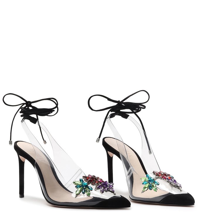 Scarpin Slingback Vinil Glam Black Scarpin Slingback Vinil Glam Black