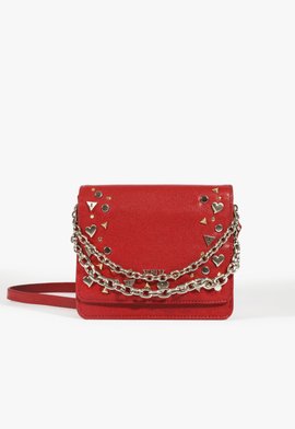 Bolsa Tiracolo Bae Média Couro Vermelha