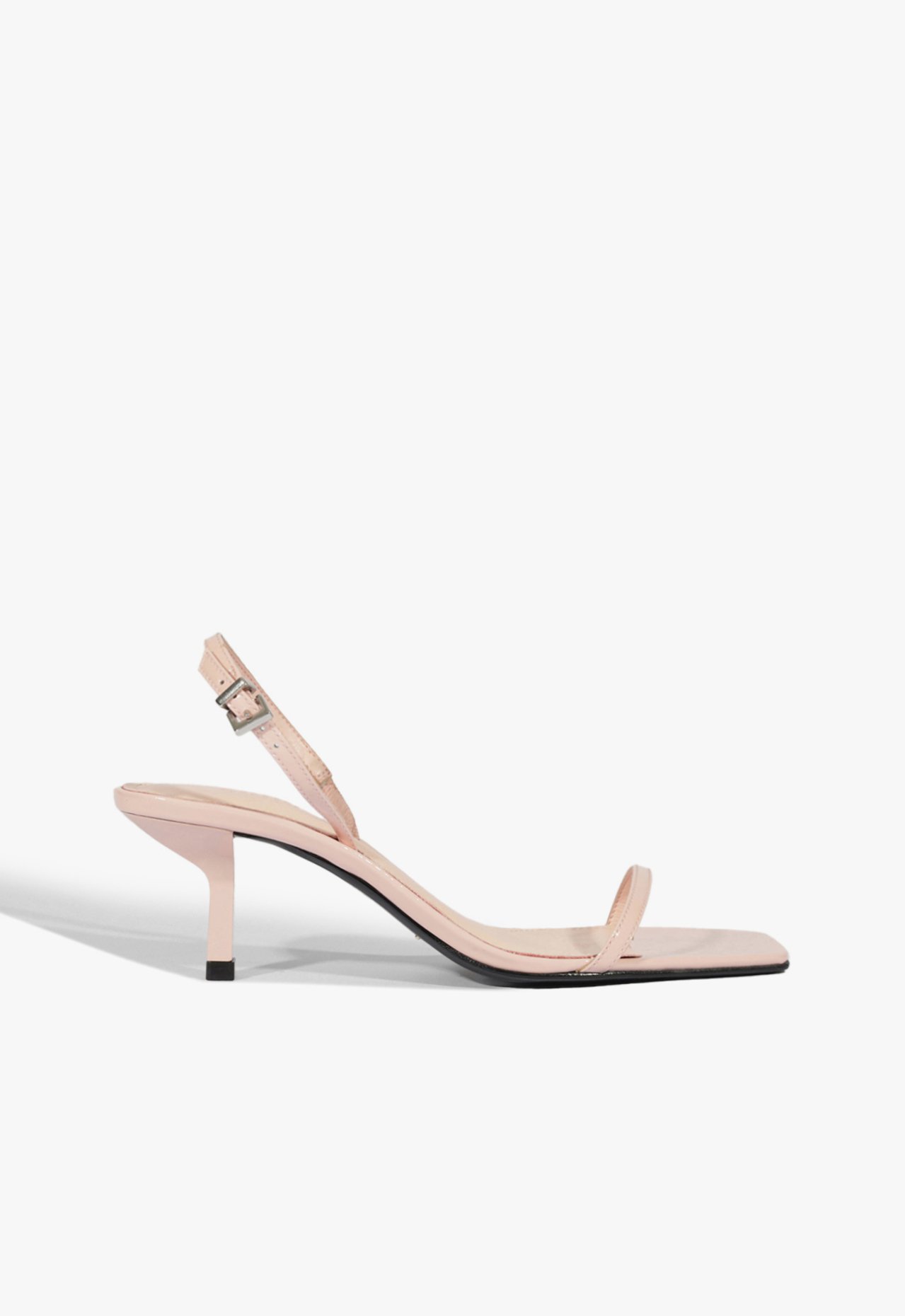 Sandália Salto Médio Judith Couro Rosa | Schutz