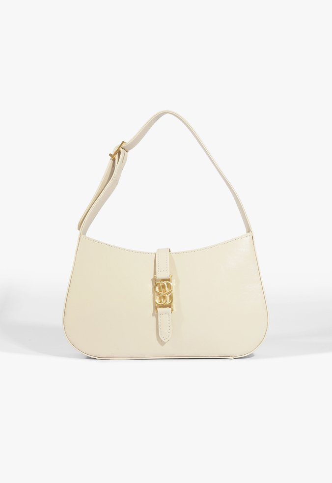 Bolsa Hobo Harper Média Couro Branca