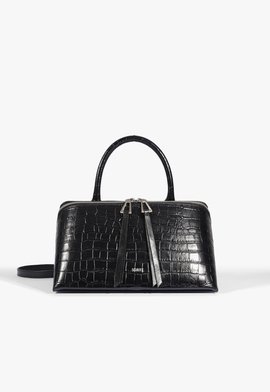 Bolsa Bowling Trix Média Couro Preta