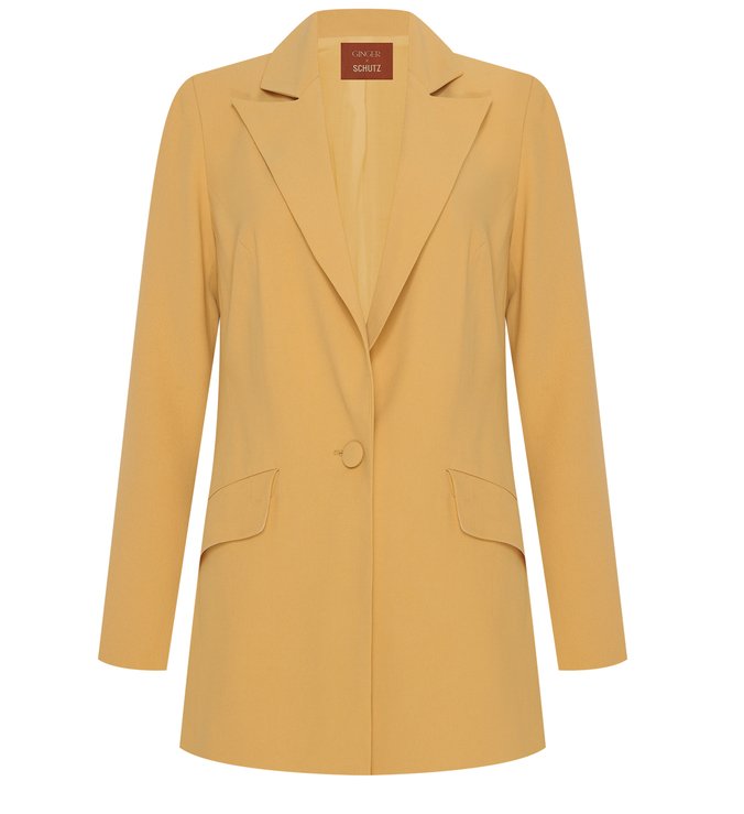 Ginger x Schutz Blazer Yellow