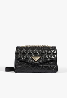 Bolsa Grande Tiracolo 944 Couro Preta