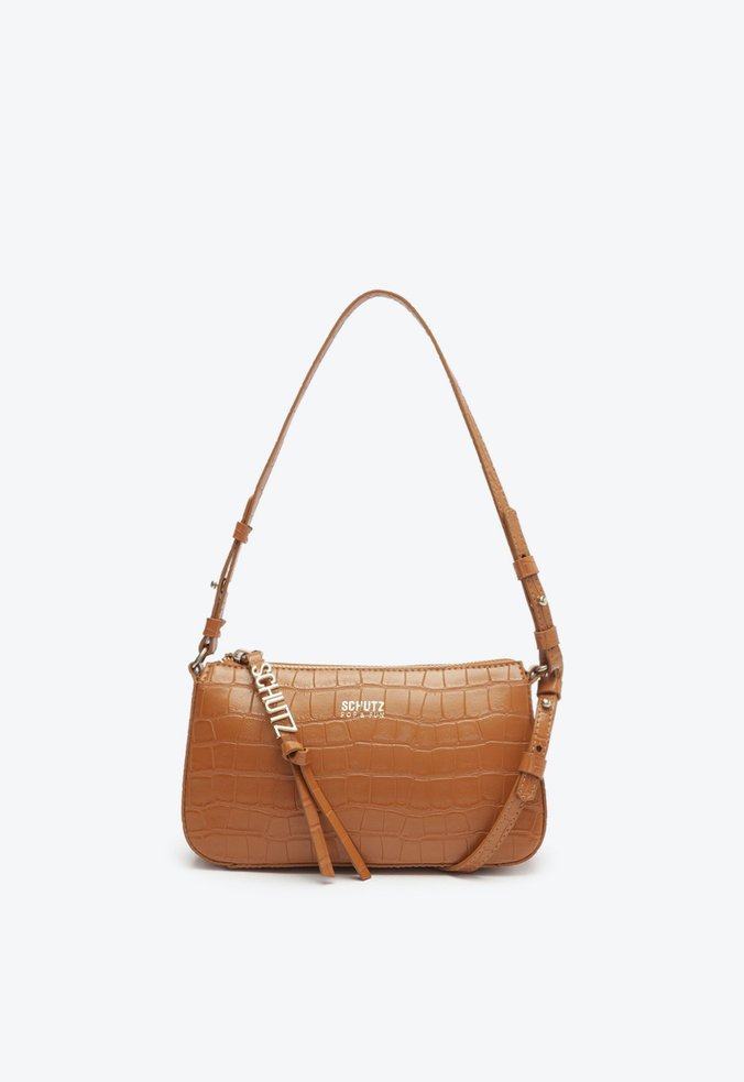 Bolsa Pequena Tiracolo Bru Croco Marrom | Schutz