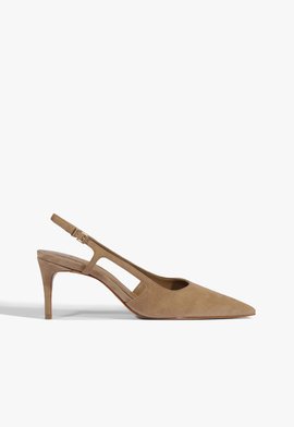 Slingback Boris Camurça Marrom