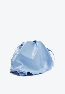 Pouch Bag Couro Azul