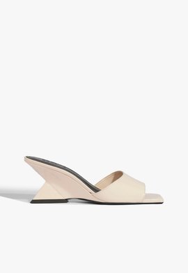 Mule Abbie Sculpt Couro Vinho