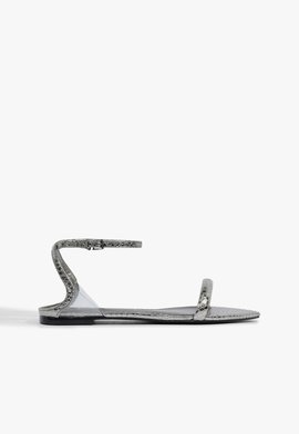 Sandália Skye Flat Snake Prata