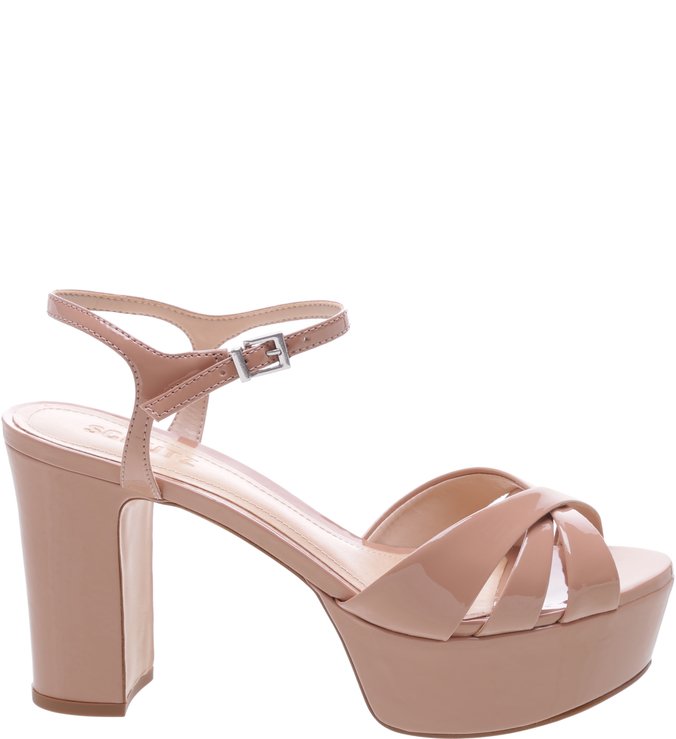 Sandália Carrie Verniz Peach Sandália Carrie Verniz Peach