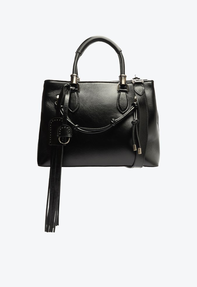 BOLSA MÉDIA HOBO DIPSY COURO PRETA