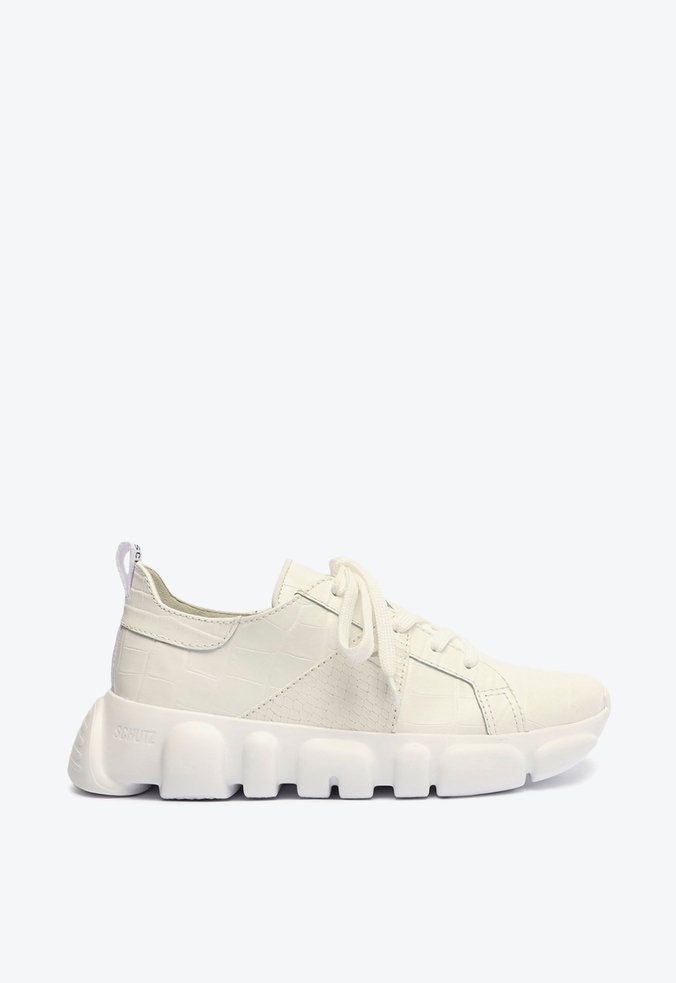 Tênis Schutz Print Couro Croco Snake Branco