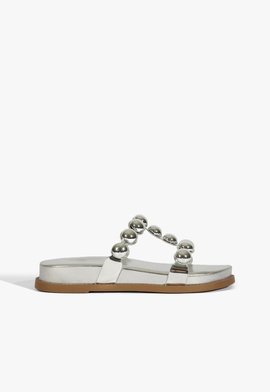 Sandália Papete Sporty Prata