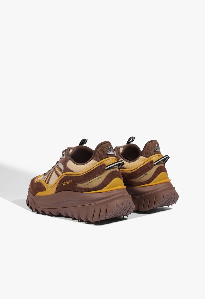 Tênis Legacy 240 Marrom e Amarelo | Schutz