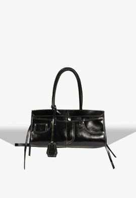 Bolsa Tiracolo Couro Preta