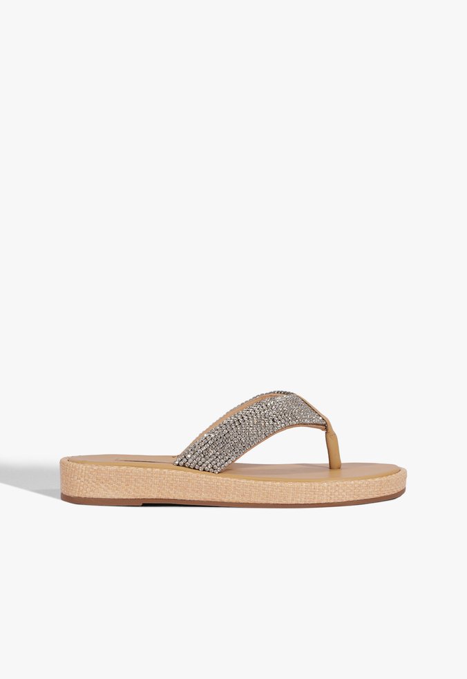 Rasteira Natural Texturizada