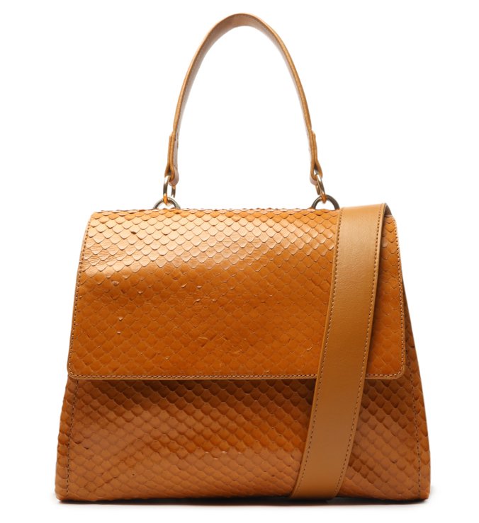 Bolsa Tote Mandy Snake Ocre