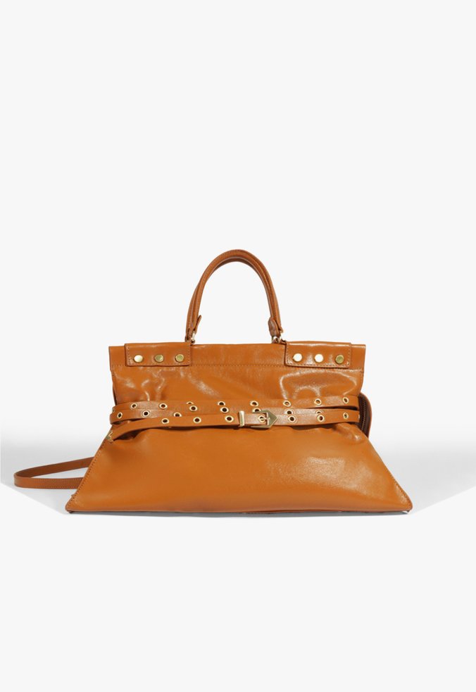 Bolsa Tote Grande Moss Couro Marrom