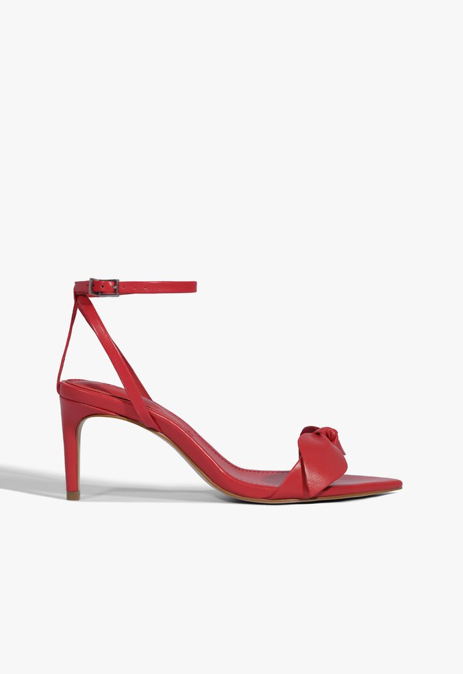 Sandália salto fino Vermelho