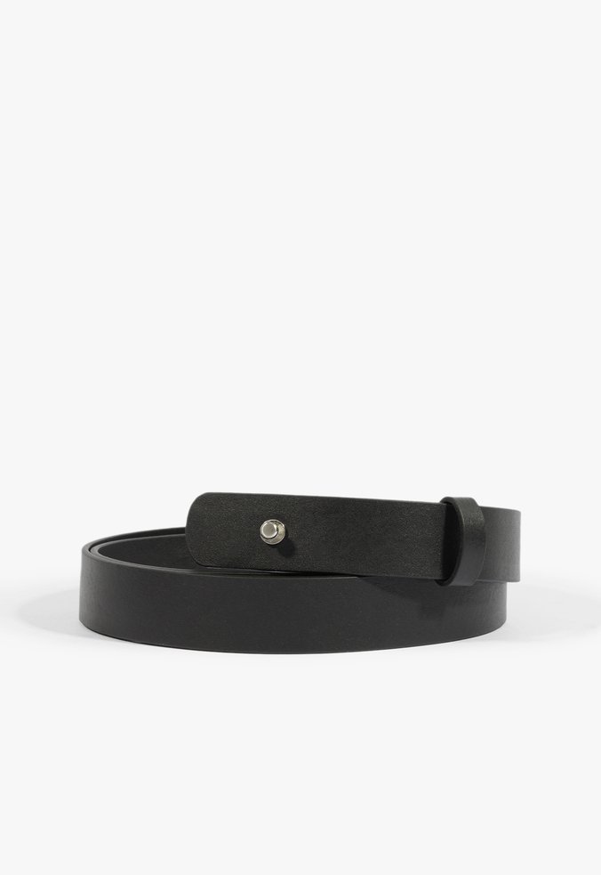 Cinto Couro Preto Liso