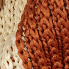 Bolsa Maxi Clutch Avril Tricô Marrom