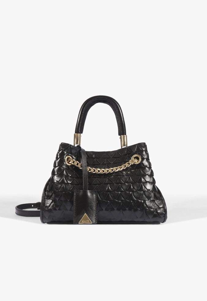 Bolsa Satchel Rebecca Média Couro Preta