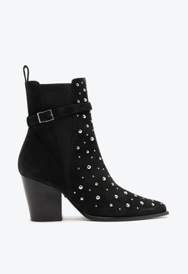 Bota Western Suede Preta