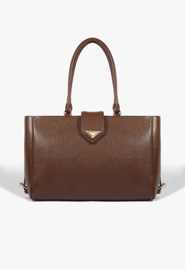 Bolsa Shopping Alyssa Couro Marrom