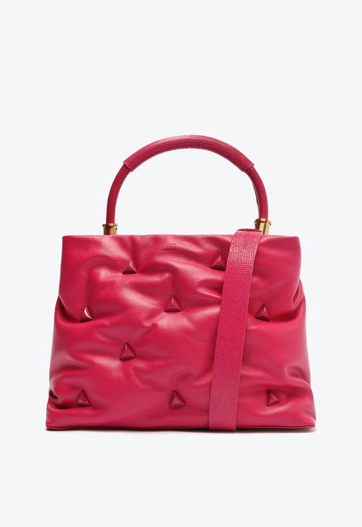 Bolsa Bucket Grande Hit Couro Rosa
