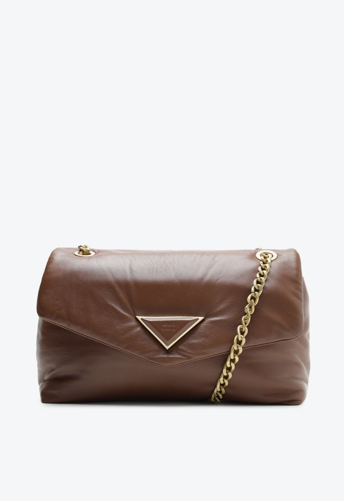 Bolsa Tiracolo Grande 944 Pillow Couro Marrom