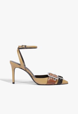 Slingback Marien Couro Marrom