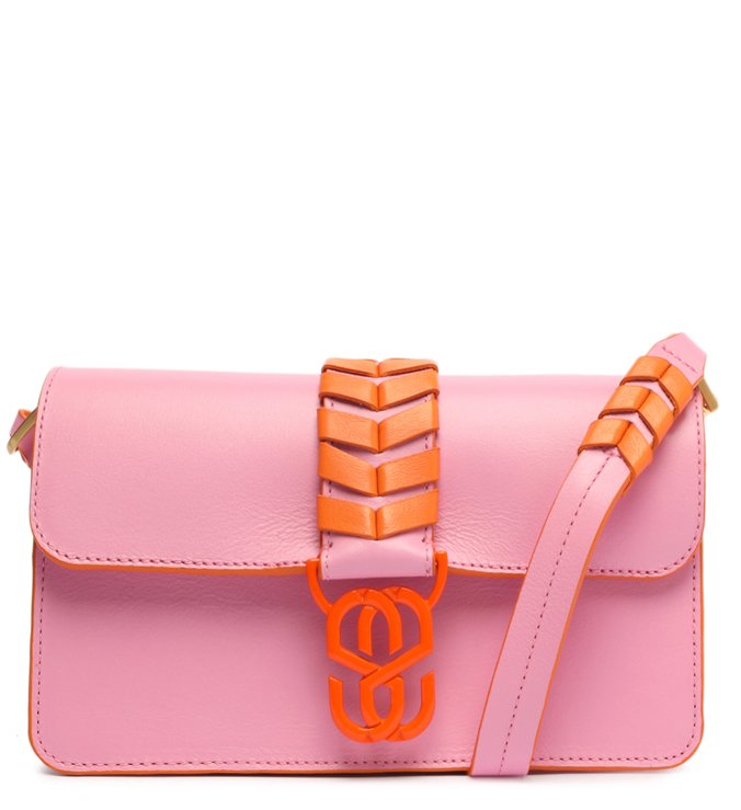 Bolsa Tote Média Marjorie Couro Rosa