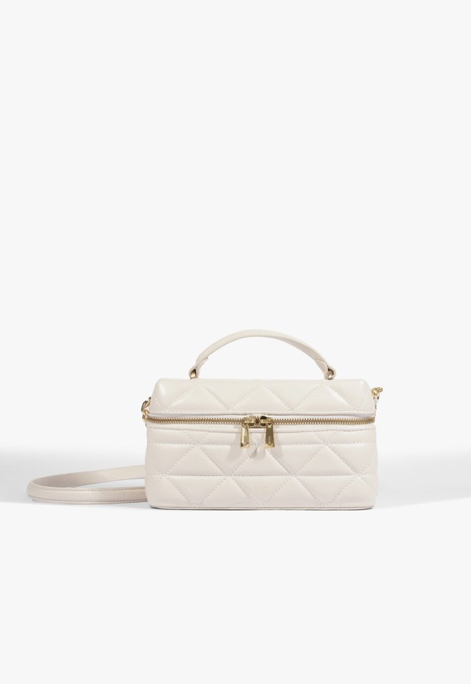 Bolsa Satchel Vanity Média Couro Branca