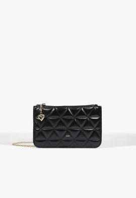 Bolsa Tiracolo Love Pouch Pequena Couro Preta