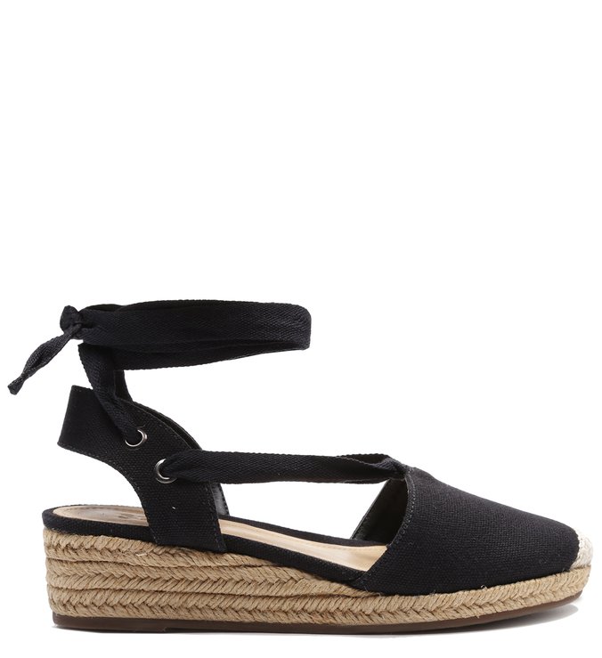 Espadrille Cap Toe Black Espadrille Cap Toe Black