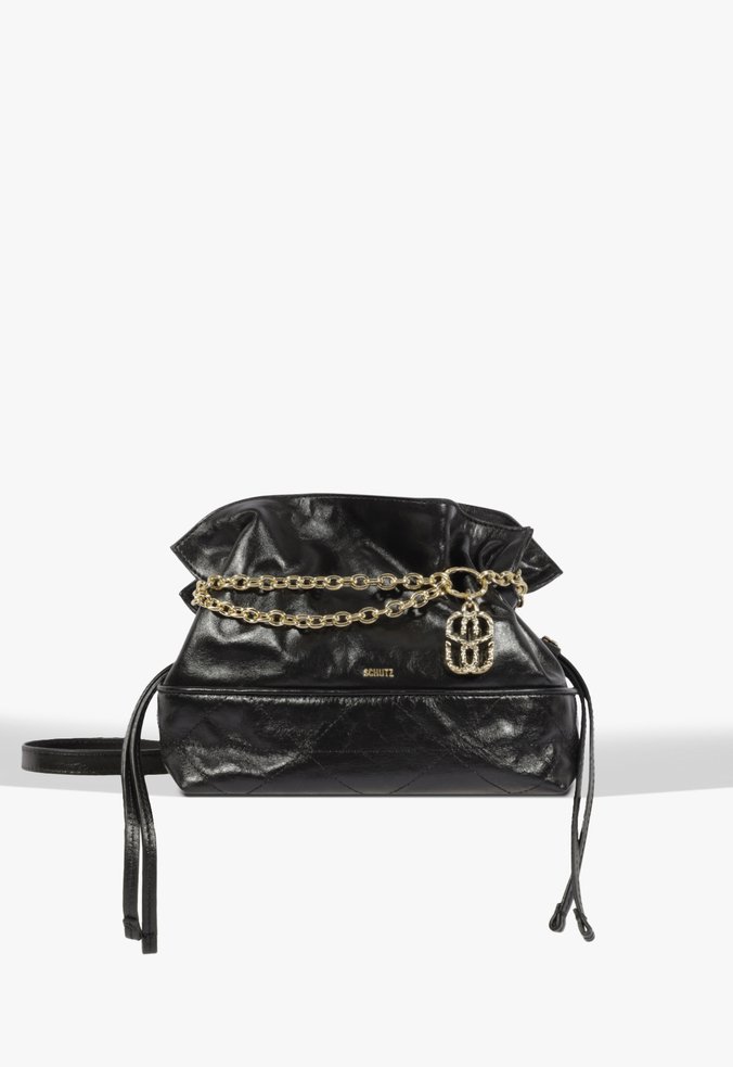Bolsa Bucket Média Sammy Couro Preta