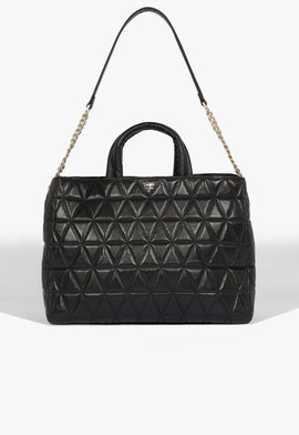 Bolsa Shopping Couro Matelassê Preta