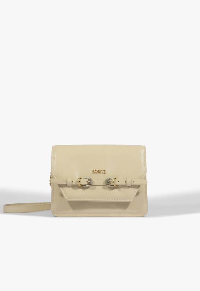 Bolsa Tiracolo Hari Couro Branca