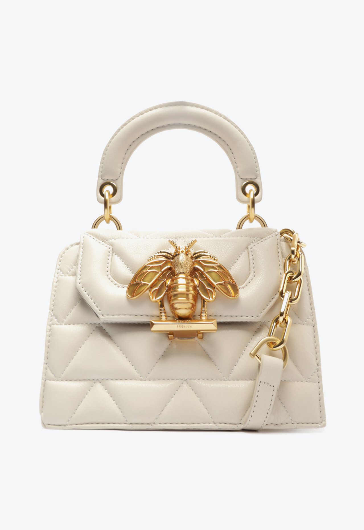 Bolsa Tiracolo Believe Matelassê Couro Branca | Schutz
