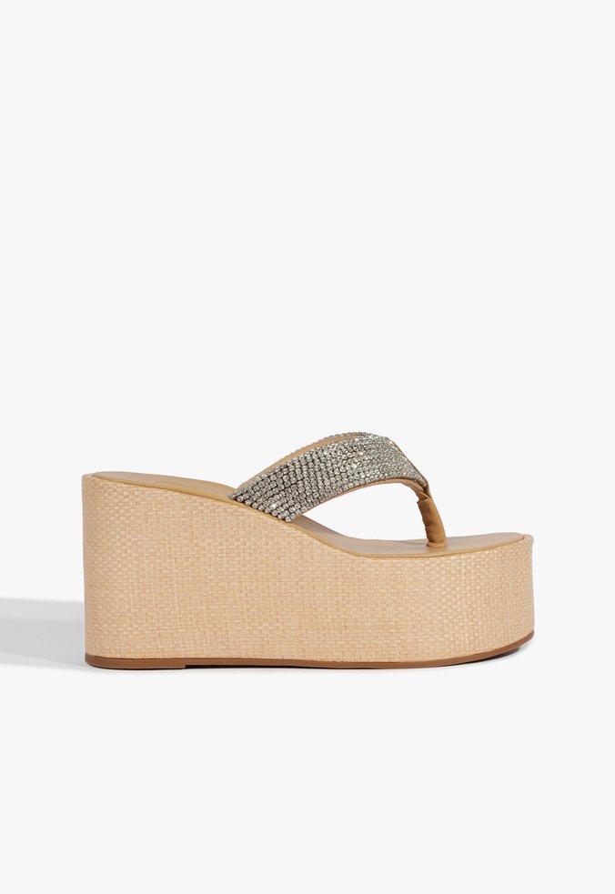 Chinelo Plataforma Nude