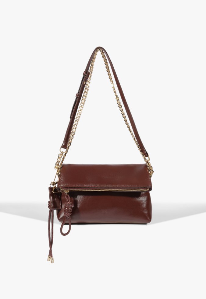 Bolsa Tiracolo Crossbody Elliot Pequena Couro Vermelha