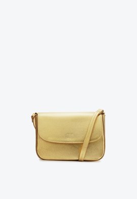 Bolsa Tiracolo Pequena Esther Couro Dourada