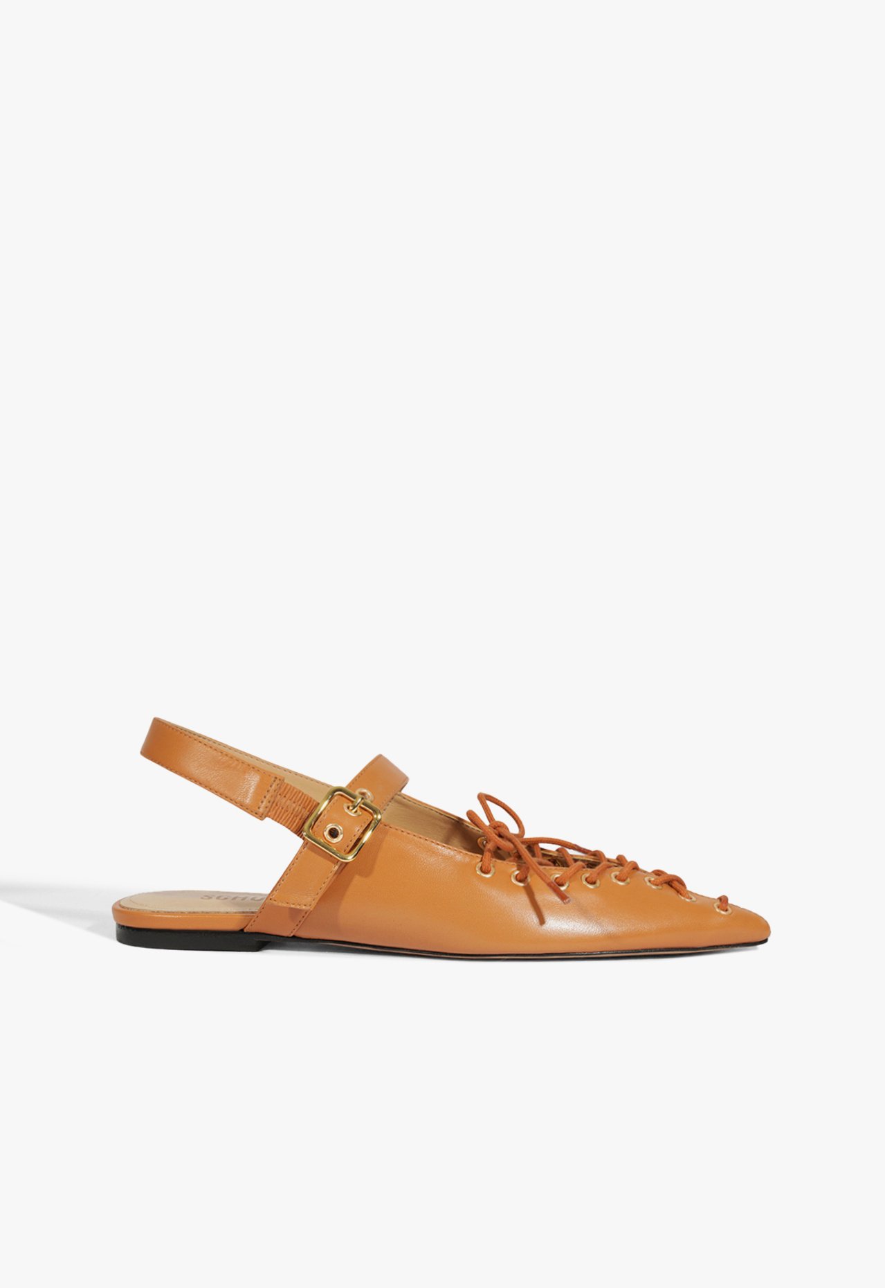 Sapatilha Sabrine Couro Laranja | Schutz