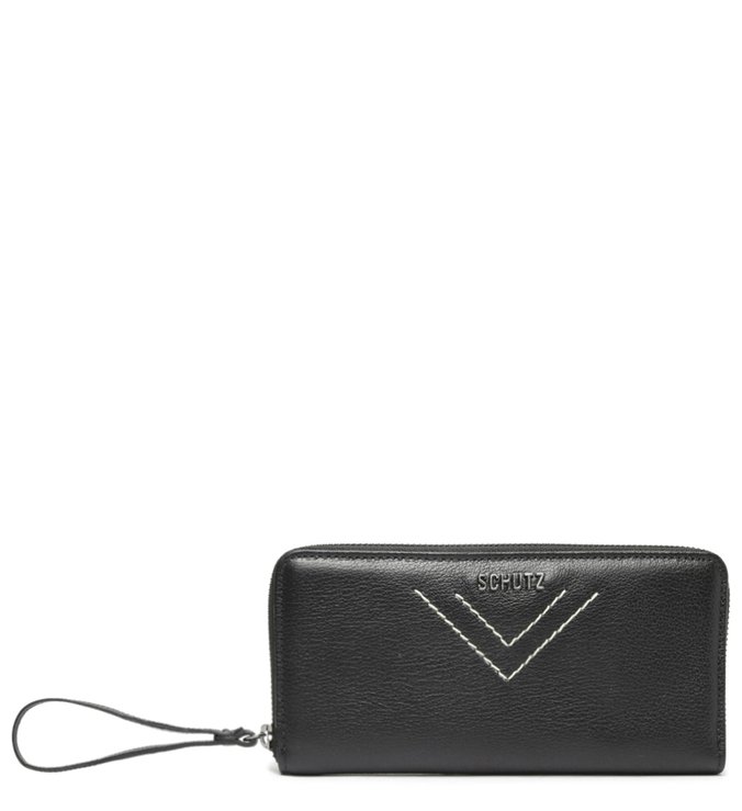 Carteira Mini Bag Couro Preta