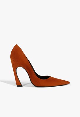 Scarpin Lexi Camurça Marrom